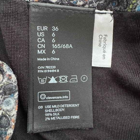 Isabel Marant x H&M Printed Silk Gathered Skirt, size 6 (fits size 2!!) - Picture 5 of 10